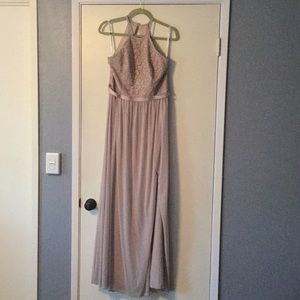 David’s Bridal Biscotti bridesmaid dress